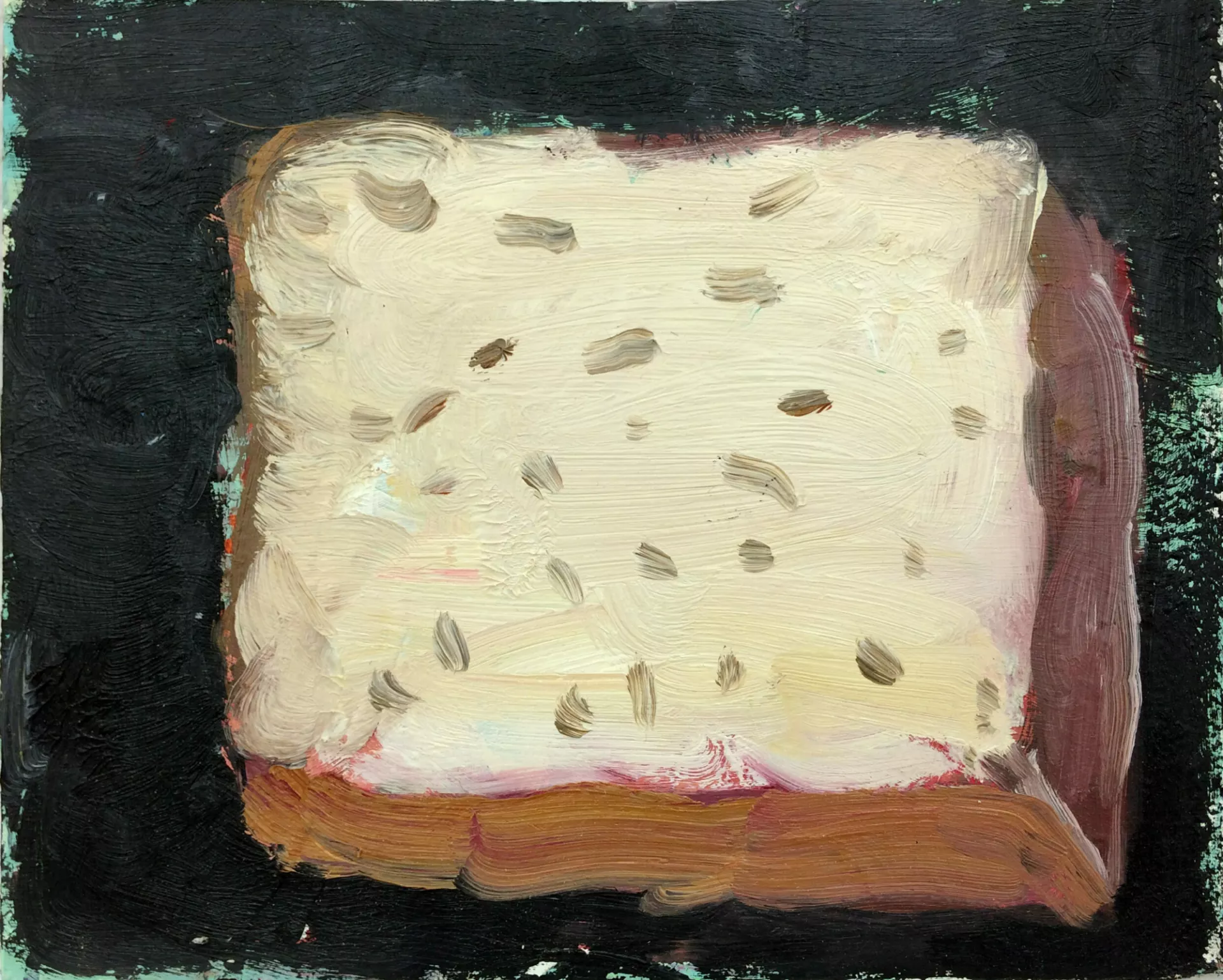 Oil on canvas glued on plywood 23 x 29 cm 2017