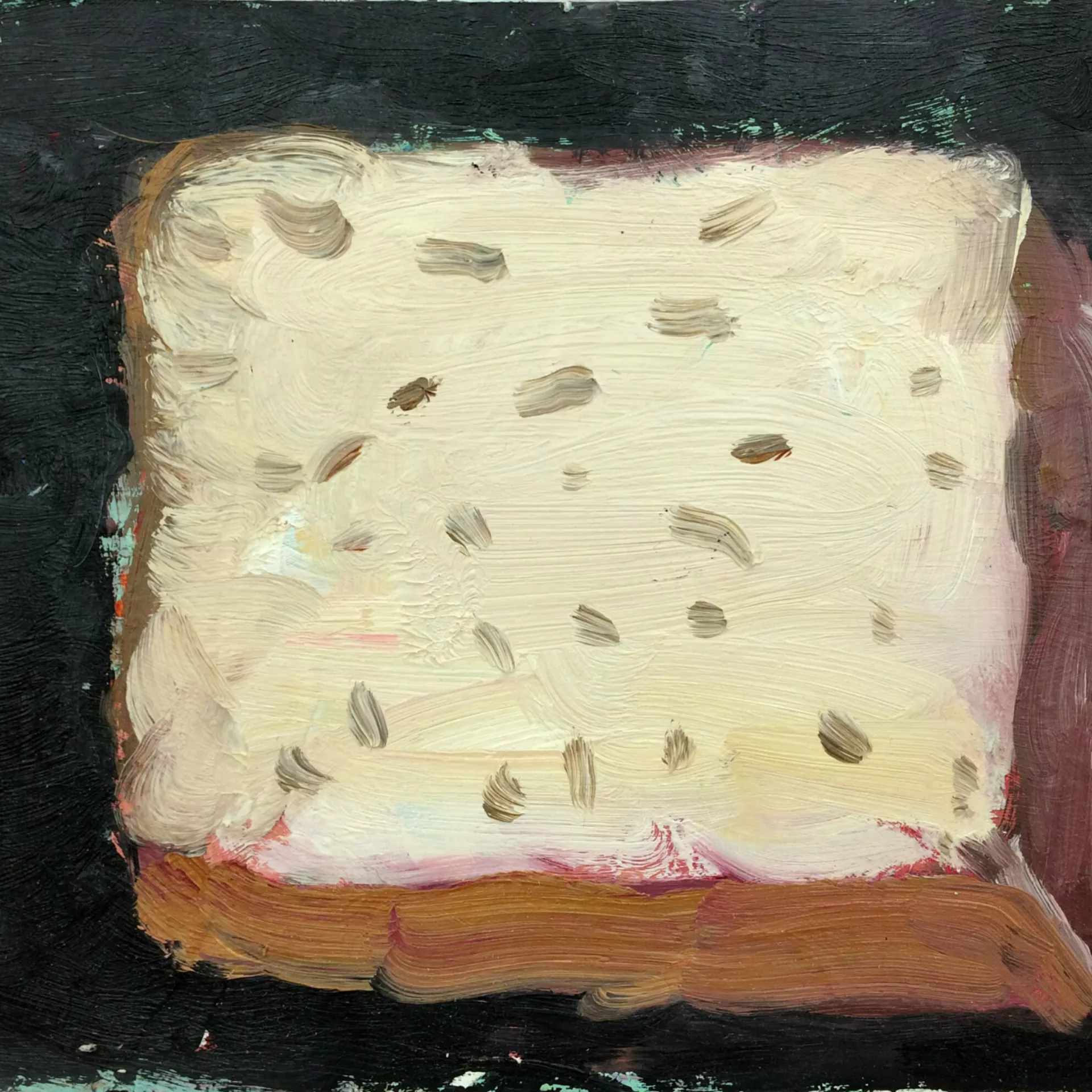 Oil on canvas glued on plywood 23 x 29 cm 2017